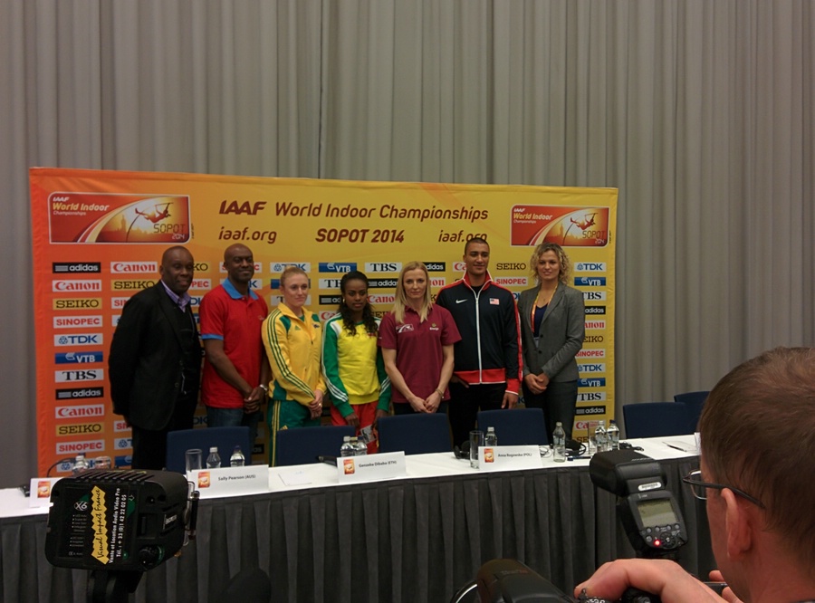 Bruny Surin,  Allen Johnson, Sally Pearson, Genzebe Dibaba, Anna Rogowska, Ashton Eaton, Nataliya Dobrynska,