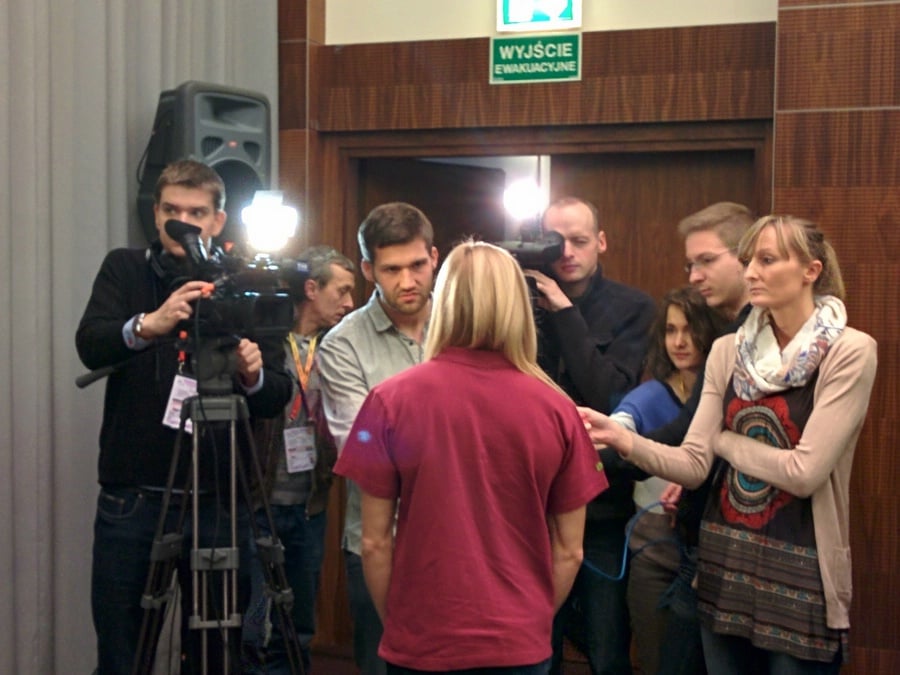 Anna Rogowska is the star for the local press as she's from Sopot
