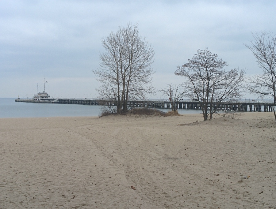 The longest wooden pier in Europe