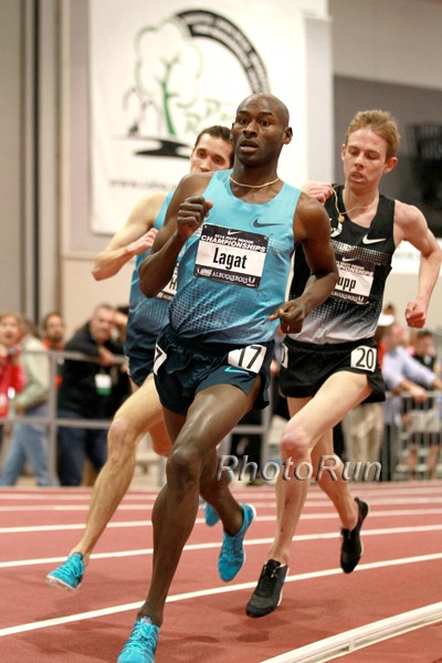 Ryan Hill, Bernard Lagat, and Galen Rupp