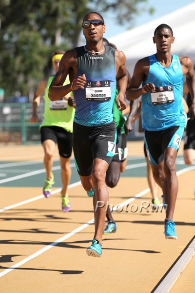 Men's 800m Round 1 Duane Solomon The Favorite