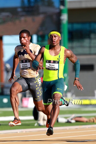 Mike Rodgers Won the 100m