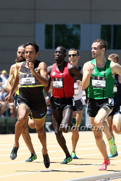 The Final Straight: Casey Can Only Look as Manzano Goes By