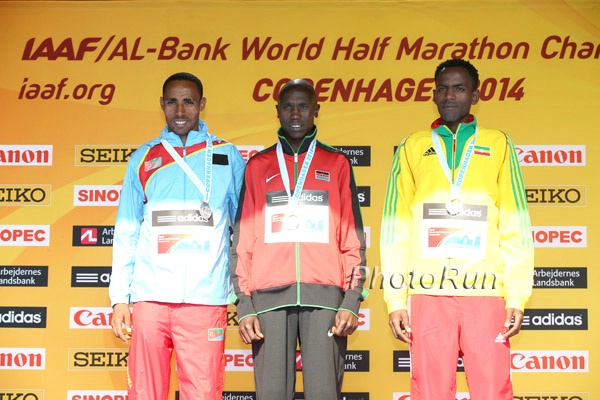 Samuel Tsegay, Geoffrey Kipsang, and Guye Adola