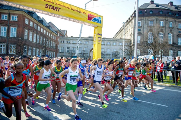 Start 2014 World Half Marathon Championships in Copenhagen Denmark