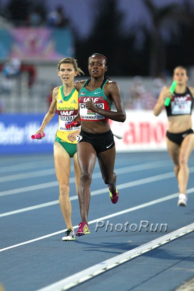 Mercy Cherono on Leg #1
