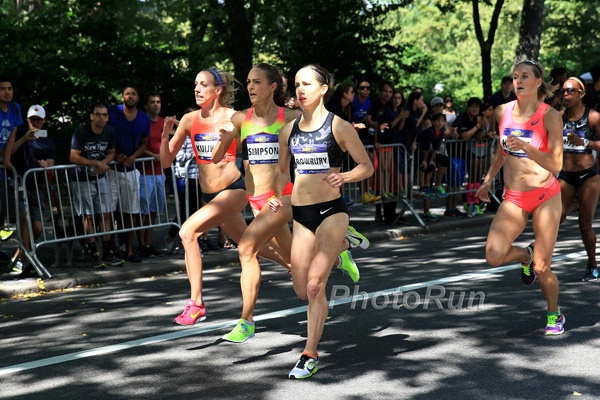 Susan Kuijeken, Jenny Simpson and Shannon Rowbury