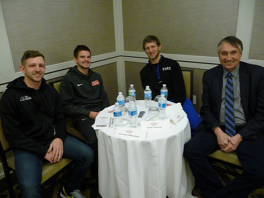 Ole miss (l) and Duke (r) break bread together