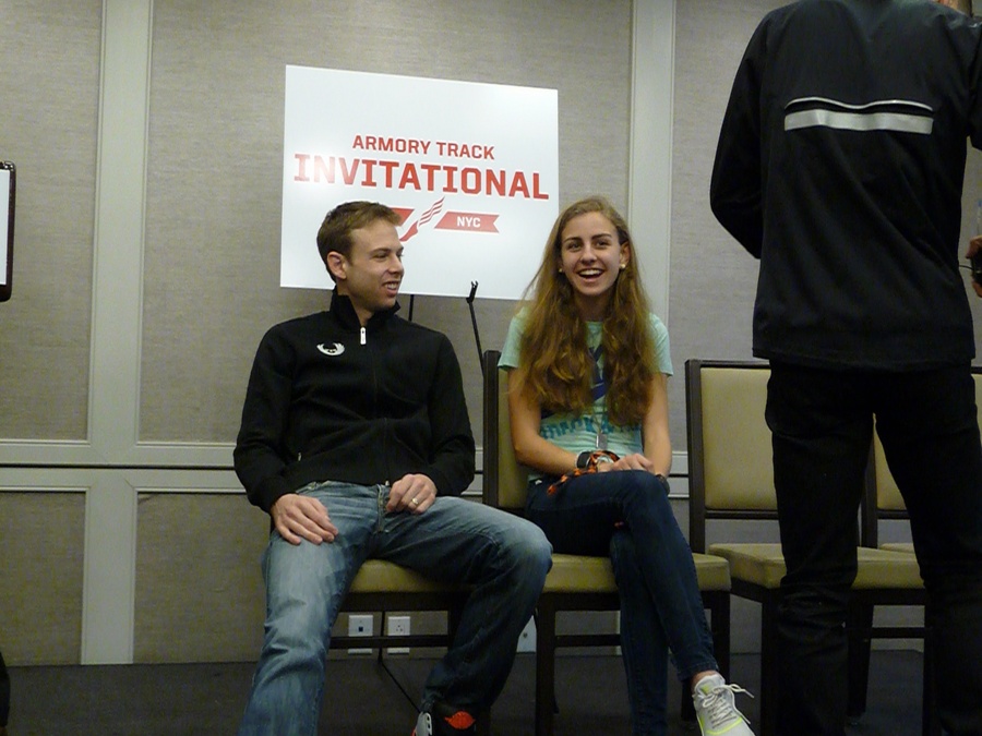 Galen Rupp and Mary Cain Share a Laugh