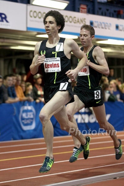 Cam Levins Leads Galen Rupp in @ mile