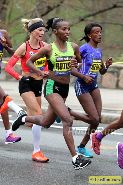 Caroline Rotich and Shalane Flanagan