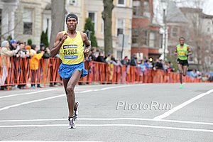 Lelisa Desisa On His Way to Boston Victory #2