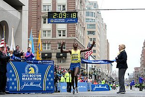 Lelisa Desisa 2015 Boston Marathon Champion