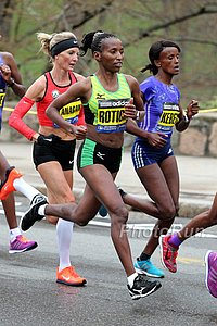 Caroline Rotich and Shalane Flanagan