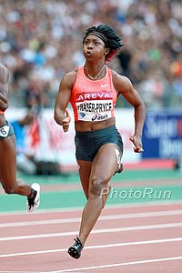 Shelly Ann Fraser Pryce in 100