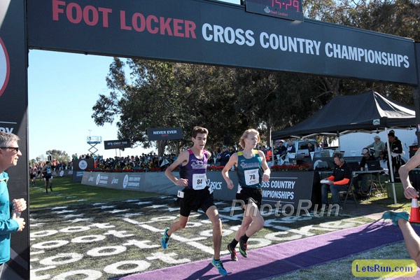 Finn Gessner (78) and Dylan Scarscone (84) 11 and 12th