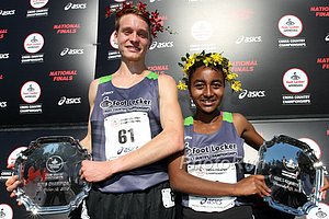 Drew Hunter and Weini Kelati 2015 Foot Lcoker Champions