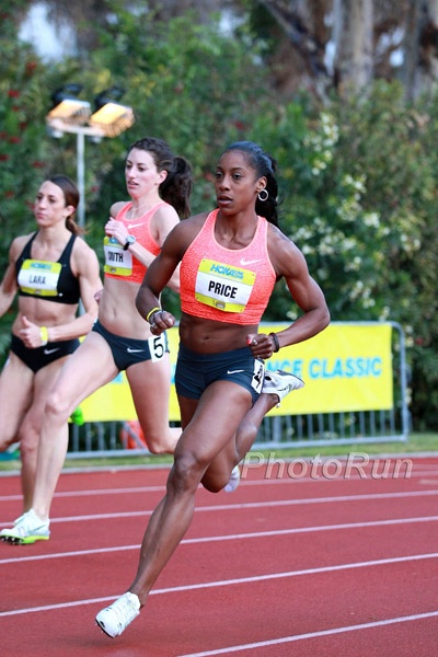 Chanelle Price 4th in Her Heat