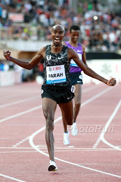 Mo Farah Celebrates