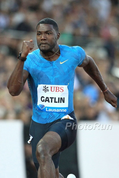 Justin Gatlin in Asafa Powel, Tyson Gay 100m Clash