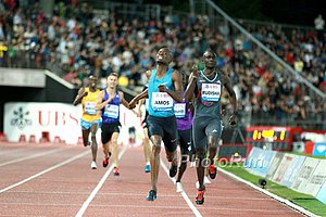 Rudisha and Amos Side by Side