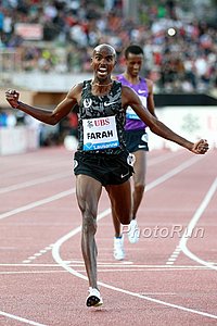 Mo Farah Celebrates
