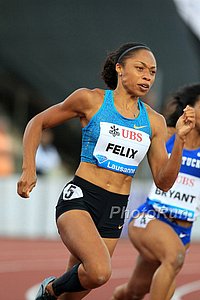 Allyson Felix in 200
