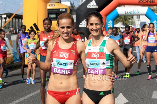 Ana Dulce Felix and Sara Moreira of Portugal