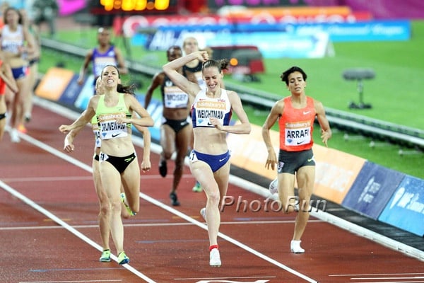 Laura Weightman With the Win