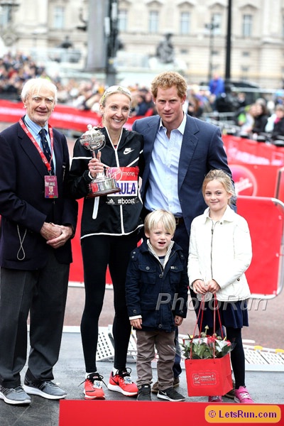 Paula Radcliffe and Prince Harry