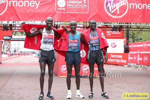 Wilson Kipsang, Eliud Kipchoge, Dennis Kimetto