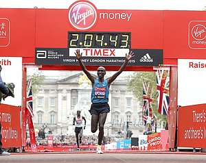 Eliud Kipchoge 2015 Virgin London Marathon Champion