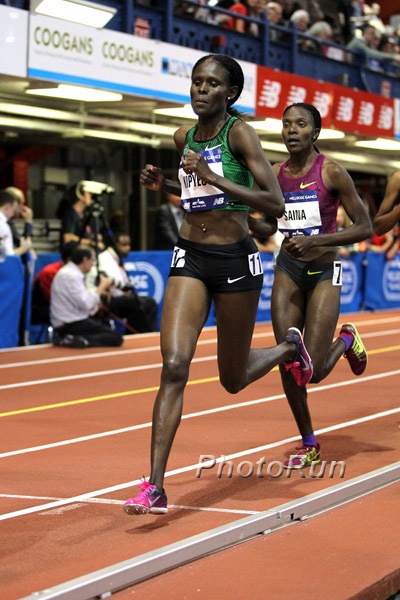 Sally Kipyego and Betsy Saina