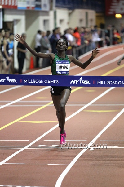 Sally Kipyego Wins 3000m