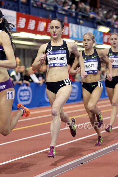 Shannon Rowbury and Jordan Hasay in Women's Wanamaker Mile