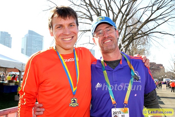 Ben True and Former Record Holder Marc DAvis
