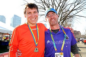 Ben True and Former Record Holder Marc DAvis