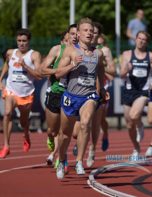 David Elliott of Boise State was the top qualifier in the 1,500m in 3:40.44