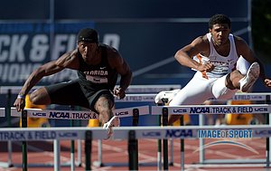 Yanick Hart of LSU (left) and Spencer Dunkerley-Offor of Texas