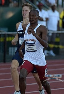 Edward Kemboi of Iowa State wins 800m semifinal in 1:45.58