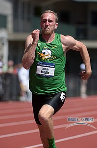 Mitch Modin of Oregon runs 10.96 in the decathlon 100m