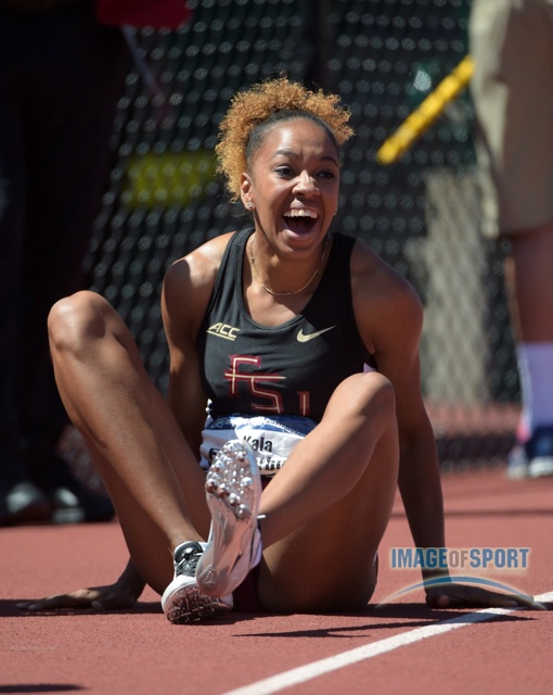 Kayla Funderburk won the 400 in Lane 8