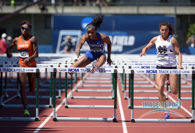 Keni Harrison of Kentucky Win 100 Hurdles in 12.55 Before Attempting 400m Hurdle Double