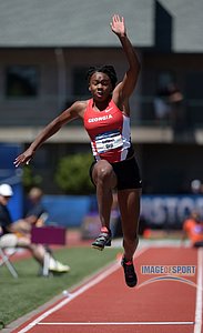 Kenturah Orji of Georgia wins the womens triple jump