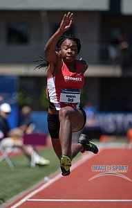 Kenturah Orji of Georgia wins the womens triple jump