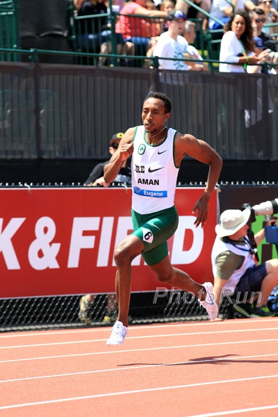 Mo Aman in 800m