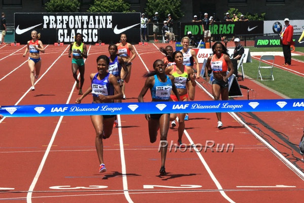 Ajee Wilson and Eunice Sum Battled the Final Straight
