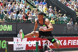 Men's 400m Hurdles and Bershan Jackson