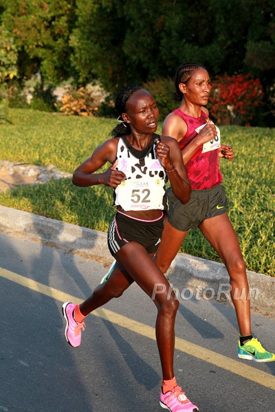 Daska Battled with Keitany For Most of the Race