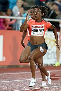 Shelly Ann Fraser Pryce in 100